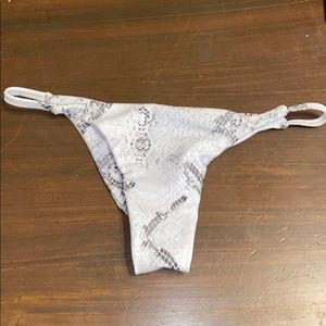 White Fox Luna Bikini Bottoms in Python